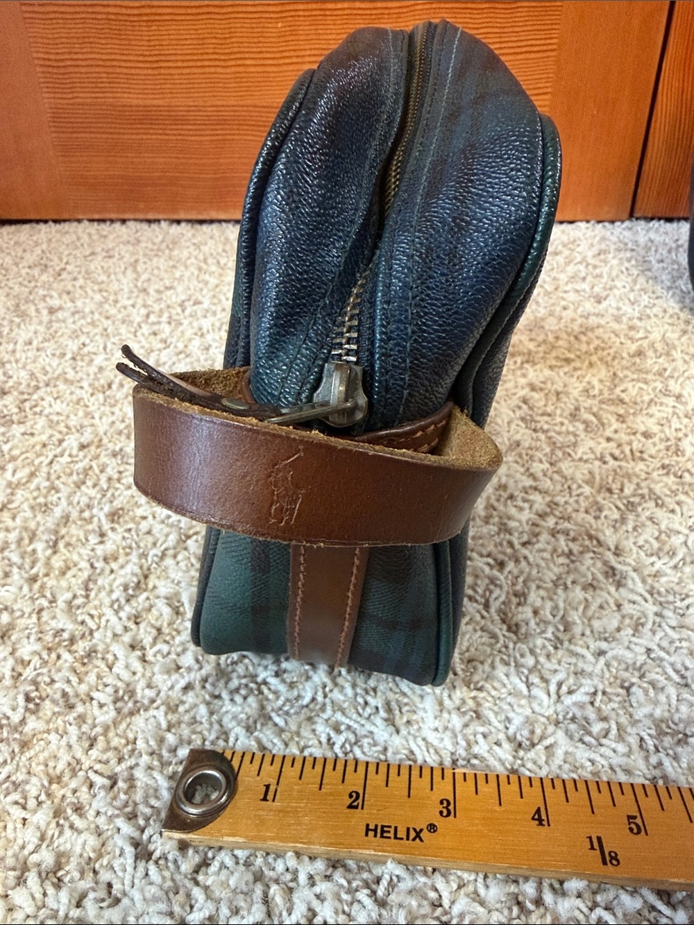 Vintage Rare Polo Ralph Lauren Blackwatch Plaid 3-Piece Luggage Travel Set - Picture 6 of 15